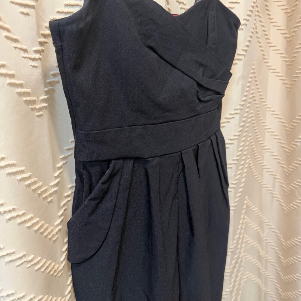 Ruby Fox Black Cocktail Dress Size 13 Y2K Strapless Made USA - Picture 3 of 10